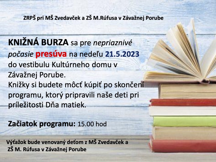 Knizna burza zmena terminu