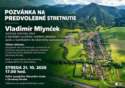 Predvolebné stretnutie s Vladimírom Mlynčekom a kandidátmi do obecného zastupiteľstva